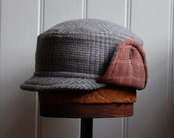 Furry Russian XS: Bomber hat plaid trapper hat colbacco ushanka sherpa hat trooper hat wool ear flap hat winter hat kids women men