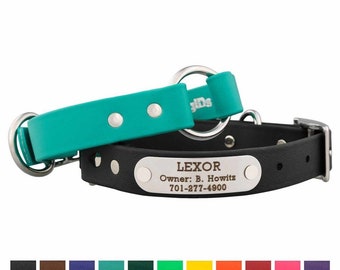 Personalized Soft Grip Safety Dog Collar - Built In Nameplate