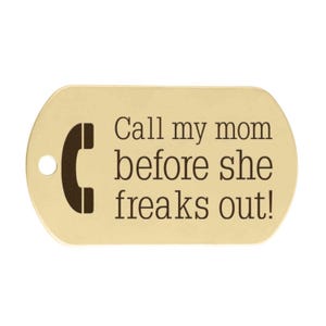 Funny Pet ID Tag: "Call My People Before They Freak Out" image 10