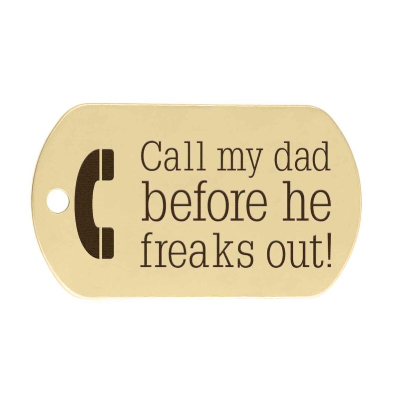 Funny Pet ID Tag: "Call My People Before They Freak Out" image 8