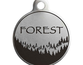 Forest Nature Themed Dog ID Tags