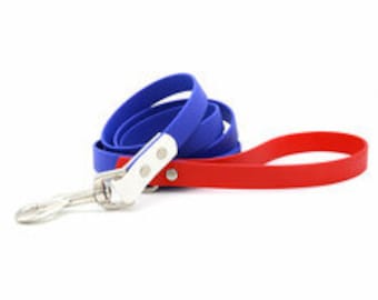 Red, White, and Blue Waterproof Soft Grip Leash