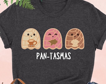 Camiseta de Halloween con fantasma de Pantasmas, camiseta de Halloween con fantasma de Pantasmas, camiseta de Halloween con fantasma de Pan Dulce, camiseta mexicana de Halloween, camiseta latina