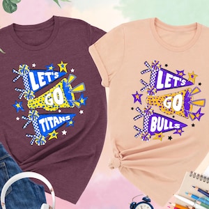 Custom School Mascot Shirt, Mascot Teams Shirt, Personalized Team Name Shirt, School Spirit Shirt, Mascot Team Flag, Matching Team Shirts