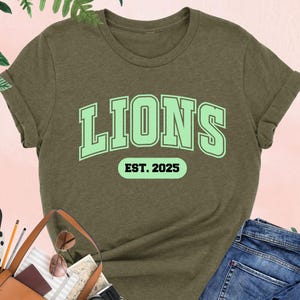 Custom Varsity Letters Shirt, Custom Text Shirt, College Team Name Tee, School Team Gift, Team Mascot, Personalized School Name, Mascot Tee
