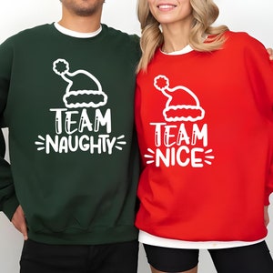 Team Naughty Christmas Funny Gift Matching Couple Family T-Shirt Team Naughty Christmas Funny Gift Matching Couple Family T-Shirt