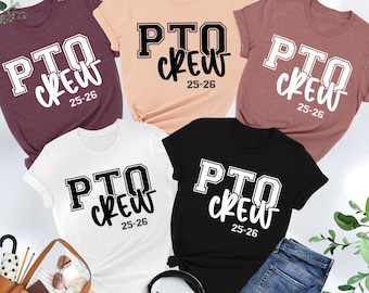 PTO Crew Shirts, Parent Teacher Organization Tee, PTO Gift, Matching Tee, Parent Teacher Association, PTO Team, Parent Teacher, School Gift