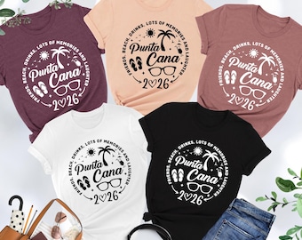 2026 Punta Cana Shirt, Punta Cana Family Vacation Shirt, Matching, Girls Trip Gift, Punta Cana Trip, Family Vacation, Besties Summer Holiday
