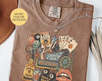 Comfort Colors® Treaty Oak Revival Shirt, Country Music Shirt, Western Cowboy Shirt, Cowgirls Shirt, Music Lover Tshirt, Western Music Tee