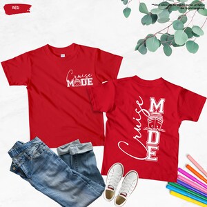 Cruise Mode Kids Shirt, Kids Cruise Shirt, Family Cruise Gift, Cruise Squad Tee, Kids Trip Gift, Family Vacation, Summer Cruise Trip Shirt image 3