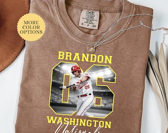 Comfort Colors® Custom Name And Number Baseball Shirt, Custom Baseball Photo Shirt, Baseball Mom Gift, Baseball Lover Tee, Sport Lover Gift