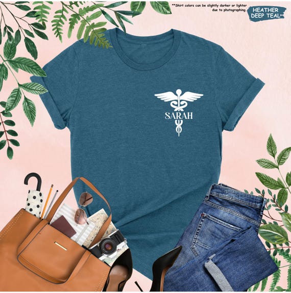 Custom Medical Shirt, Medical Caduceus Symbol, Custom Nurse Gift, Medical Tech Tee, Doctor, Nurses Week, Healthcare Worker, School Nurse Tee