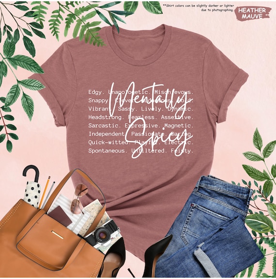 Mentally Spicy Words Shirt, Funny Mental Health Tee, Sarcastic Woman Gift, Trendy Sarcasm, Sassy Girls Tee, Funny Mom Gift, Funny Saying Tee