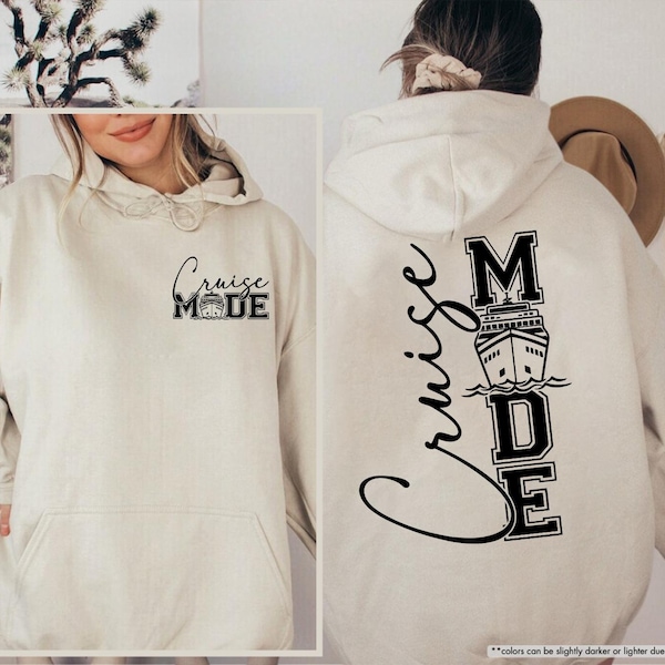Cruise Mode Hoodie Sweatshirt, Jubiläumskreuzfahrt Sweat, Familienkreuzfahrt Geschenk, Cruise Squad, Girls Trip, Familienurlaub, Sommer Strand Hoodie