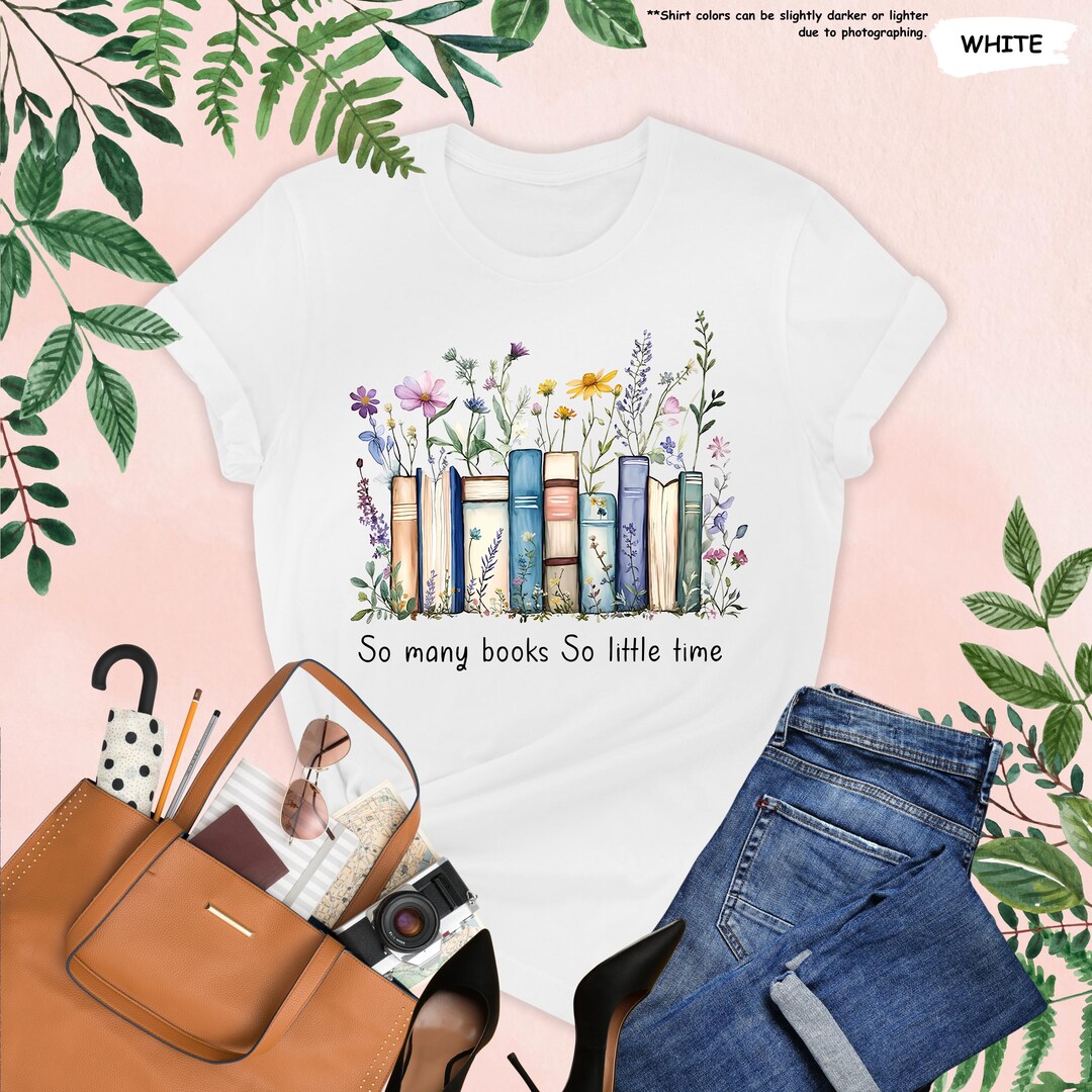 Reading Fan T-Shirt Book Fanatic Reading Lover Buy Too Many