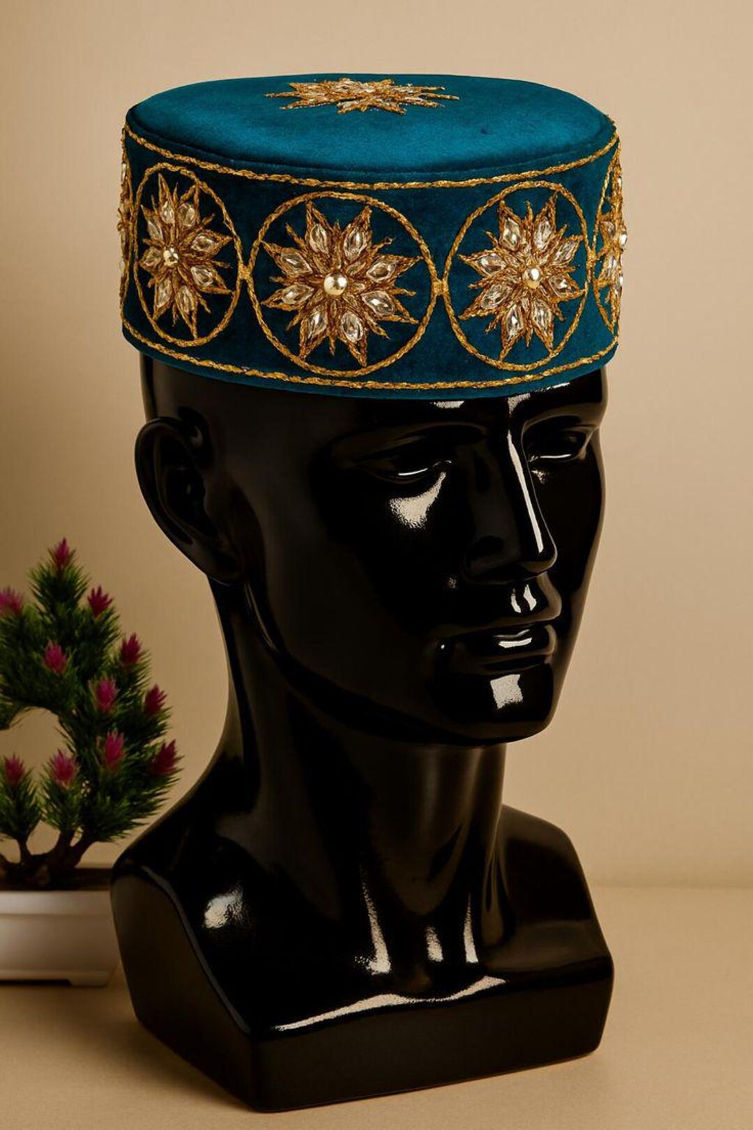 Handcrafted Igbo Chieftaincy Cap, Beaded African Royal Hat - Etsy