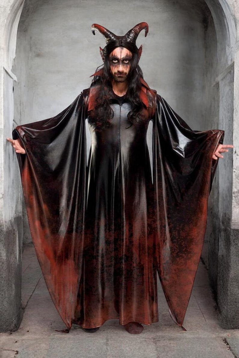 Witcher Demon Costume, Witch Larp Costume, Occult Costume, Couple