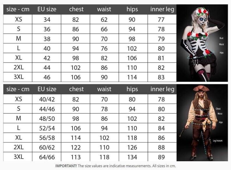 Jack Sparrow, Pirate costume, Couple Pirates of the Caribbean, Women