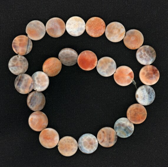 flat agate beads