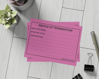 Donald Trump Pink Slip Postcard: Political Protest (Digital File)