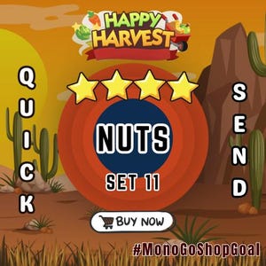 Mono Go 4-sterren sticker: NUTS l "HAPPY HARVEST" album (1 stuk)