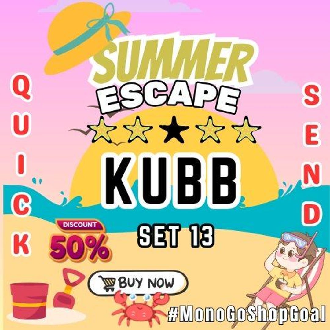 Kubb Sticker Mono Go 4-star Sticker L KUBB L 1 PIECE L L Fast Delivery - Etsy