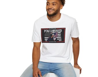 Koszulka unisex softstyle Przegapiłeś Trumpa 2024