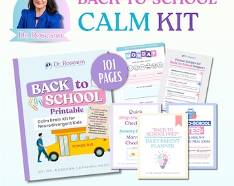Back to School Calm Kit: Neurodiversent Kinder, Gefühlsrad (Digitaler Download)