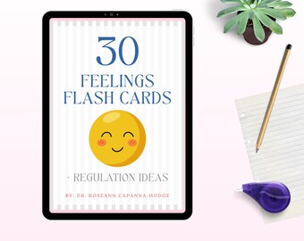 Gefühle Erinnerungskarten für Kinder, Emotionsregulierung (Printable)