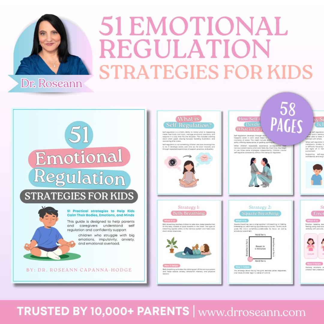 51 Emotional Regulation Strategies for Kids | Self-regulation ...