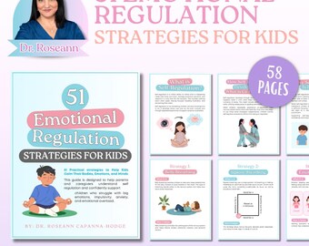 51 Emotionsregulierungs-Methoden für Kinder | Selbstregulierung | Neurodivergente Kinder | Digitaler Download