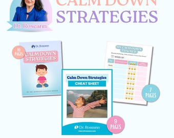 Calm Down Strategies Kit, Selbstregulierung, Bewältigungsfähigkeiten (Digitaler Download)