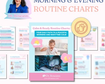 Kinder Checkliste Morgens und Abends, Checkliste zum Ausdrucken (Digitaler Download)