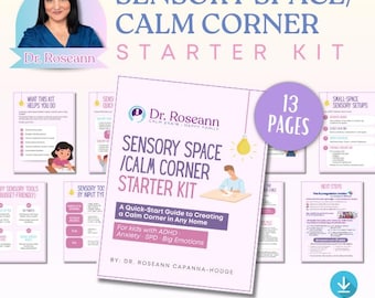 Sensorischer Raum/ Calm Corner Starter Set | Digitaler Download für Kinder mit emotionaler Dysregulation | Quelle für Kindererziehung