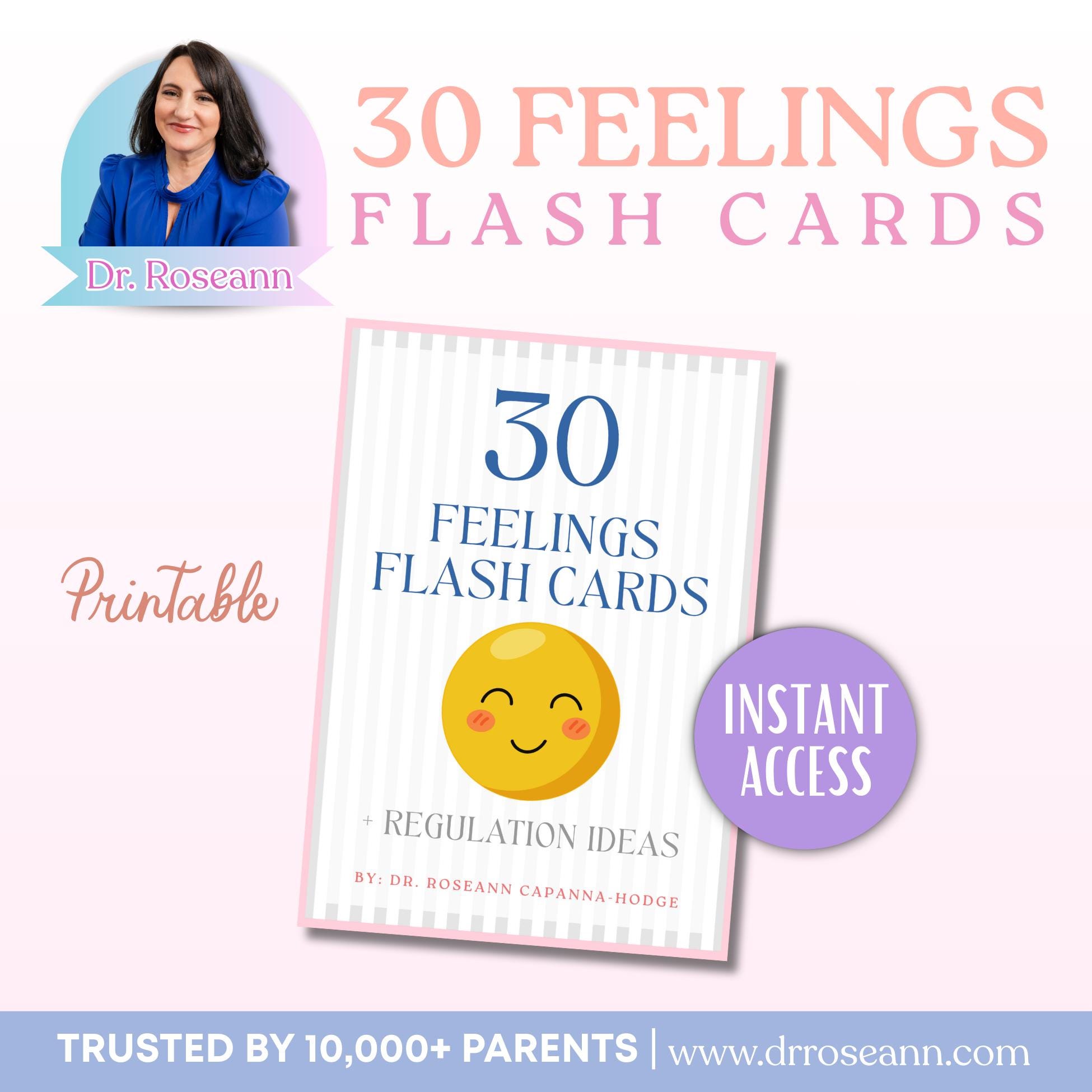 Feelings Flash Cards for Kids, Emotions Regulation (printable) - Etsy UK