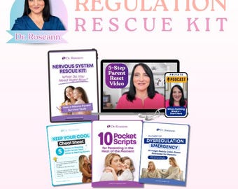 Die Regulationsrettungsset für Eltern | Toolkit zur Emotionsregulierung | Achtsamkeit, Bewältigungsfähigkeiten von Kindern, Regelzonen