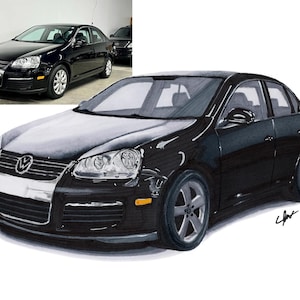 Custom Realistic Car Drawing From Photo | Original | Hand Drawn | Alcohol Marker/Colour Pencil Art | Birthday/Christmas Gift | Wall Decor