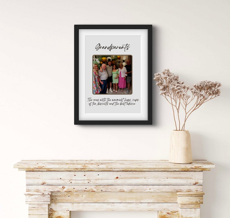 Personalised Grandparents/ Great Grandparents Gift With Photo & Message