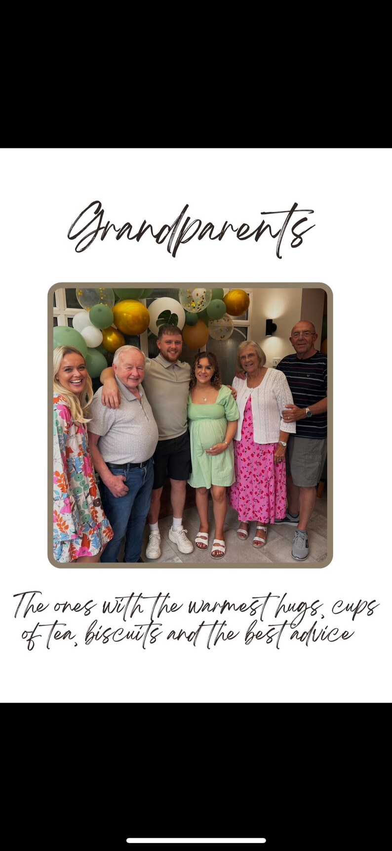 Personalised Grandparents/ Great Grandparents Gift With Photo & Message