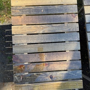 Weathered Grey Wood Table
