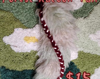 Forest Themed Racoon Tail, Therian Furry Gear