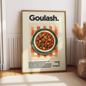 Goulash Poster – Hungarian Food Kitchen Print