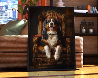 Pancarte Humoristique Bouvier Bernois – Attention Chien Trop Cool Mais Pas Avec Tout Le Monde – Personnalisable Prénom