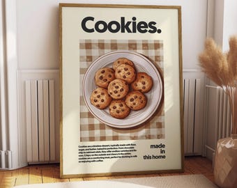 Cookies Gloss Poster – Kitchen Food Wall Art