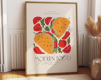 Tacos Poster - Food Poster - Kitchen Decor - Kitchen Print - Mexican Food - Tacos Wall Art - Mexican Art - Food Wall Art - Gift for Taco