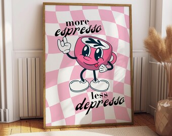Espresso Poster - Coffee Poster - Kitchen Decor - Funny Kitchen Print - Cafe Poster - Gift for Coffee Lover - Espresso Art - Coffee Wall Art