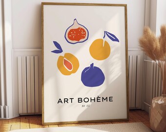Fruit Poster - Food Poster - Kitchen Decor - Kitchen Print - Fruit Poster - BBQ Food - Gift for Fruit Lover - Trendy Healthy Food Art Fruit