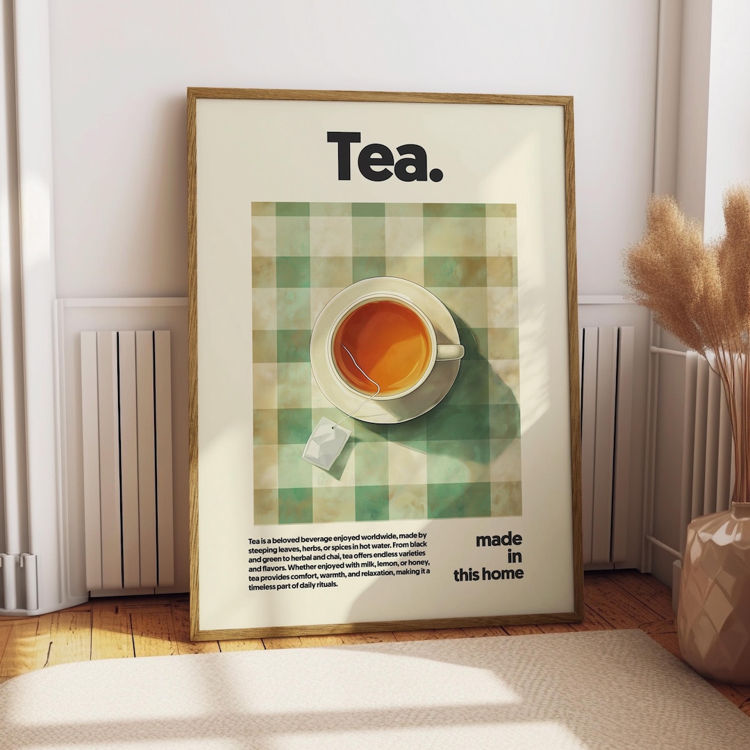 Tea Poster - Coffee Poster - Kitchen Decor - Kitchen Print - Cafe ...