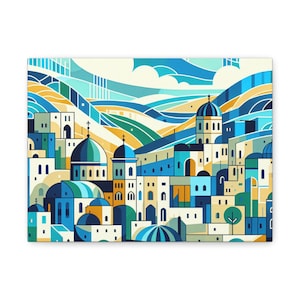 Canvas Print, Old City of Jerusalem Picture - Wall Art, Home Decor, Religious Gift, Historical Print, Holy Land Decor