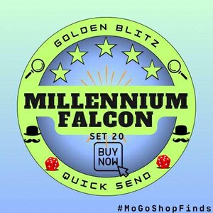 Alert MoGo Golden Blitz!! MILLENNIUM FALCON (28 czerwca 2025) l Szybka dostawa | ZAREZERWUJ naklejki już teraz l 1 sztuka